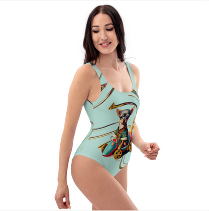 One-Piece Swimsuit, Pépé the pinscher