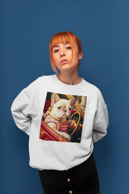 Lady Monaco the Frenchie, Classic Unisex Crewneck Sweatshirt