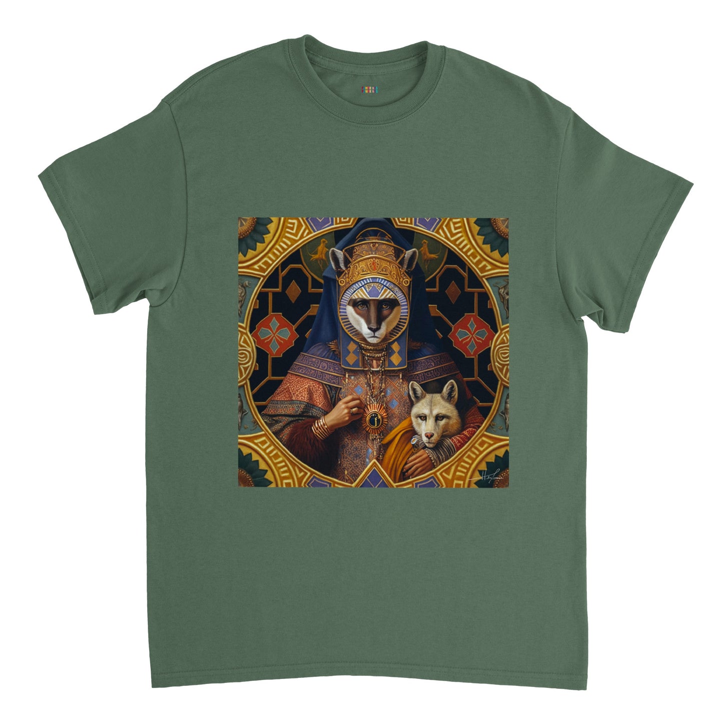 Racoon Amazigh King, Heavyweight Unisex Crewneck T-shirt